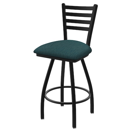Holland Bar Stool Co 36" Swivel X-Tall Bar Stool, Black Wrinkle, Graph Tidal Seat X410